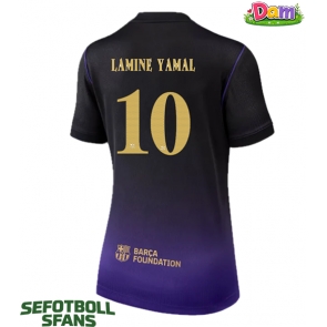 Barcelona Lamine Yamal #10 Bortatröja Kvinnor 2026-27 Kortärmad